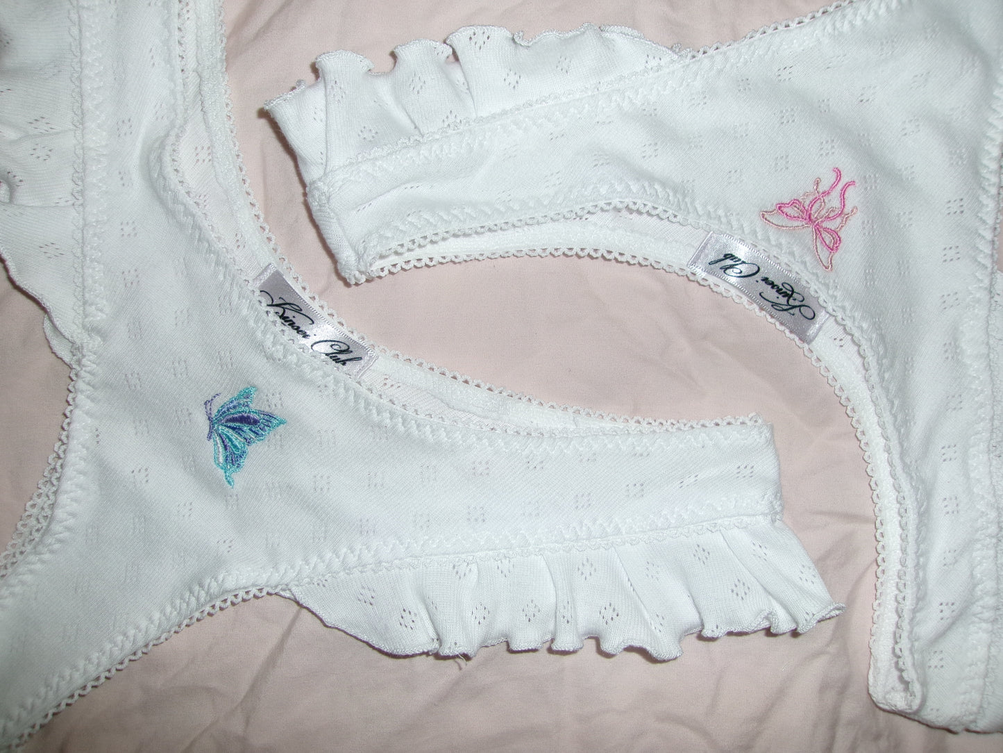 ひらひら Hirahira Butterfly Embroidered Pointelle Knickers