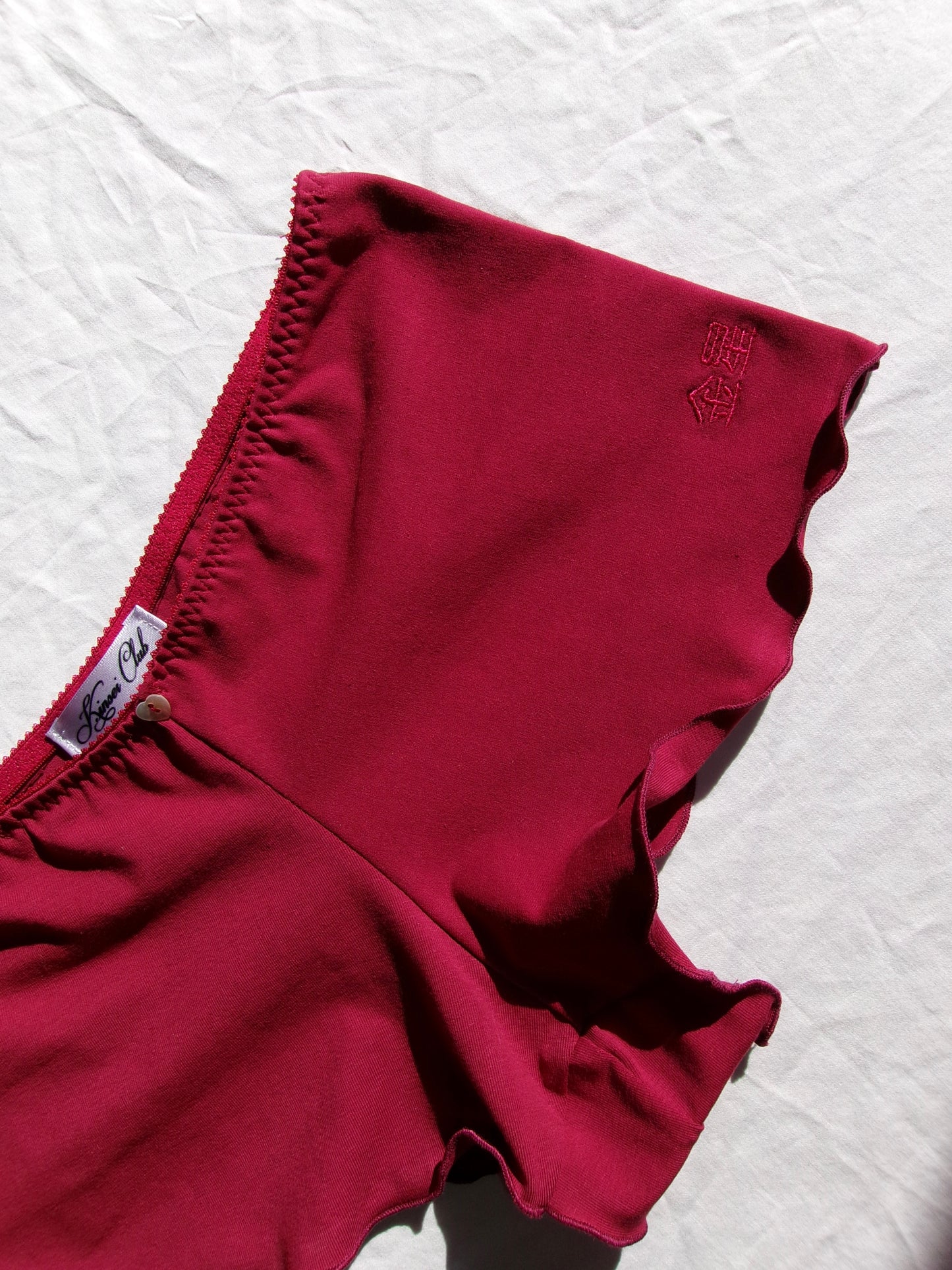 恋人 Koibito Red Cotton shorts