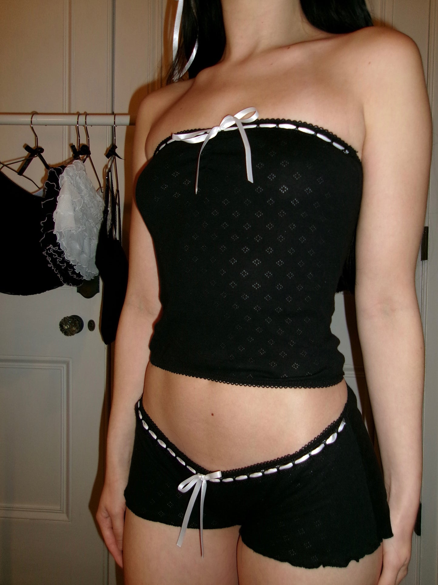 ネズミ Nezumi Shorts - White Ribbon
