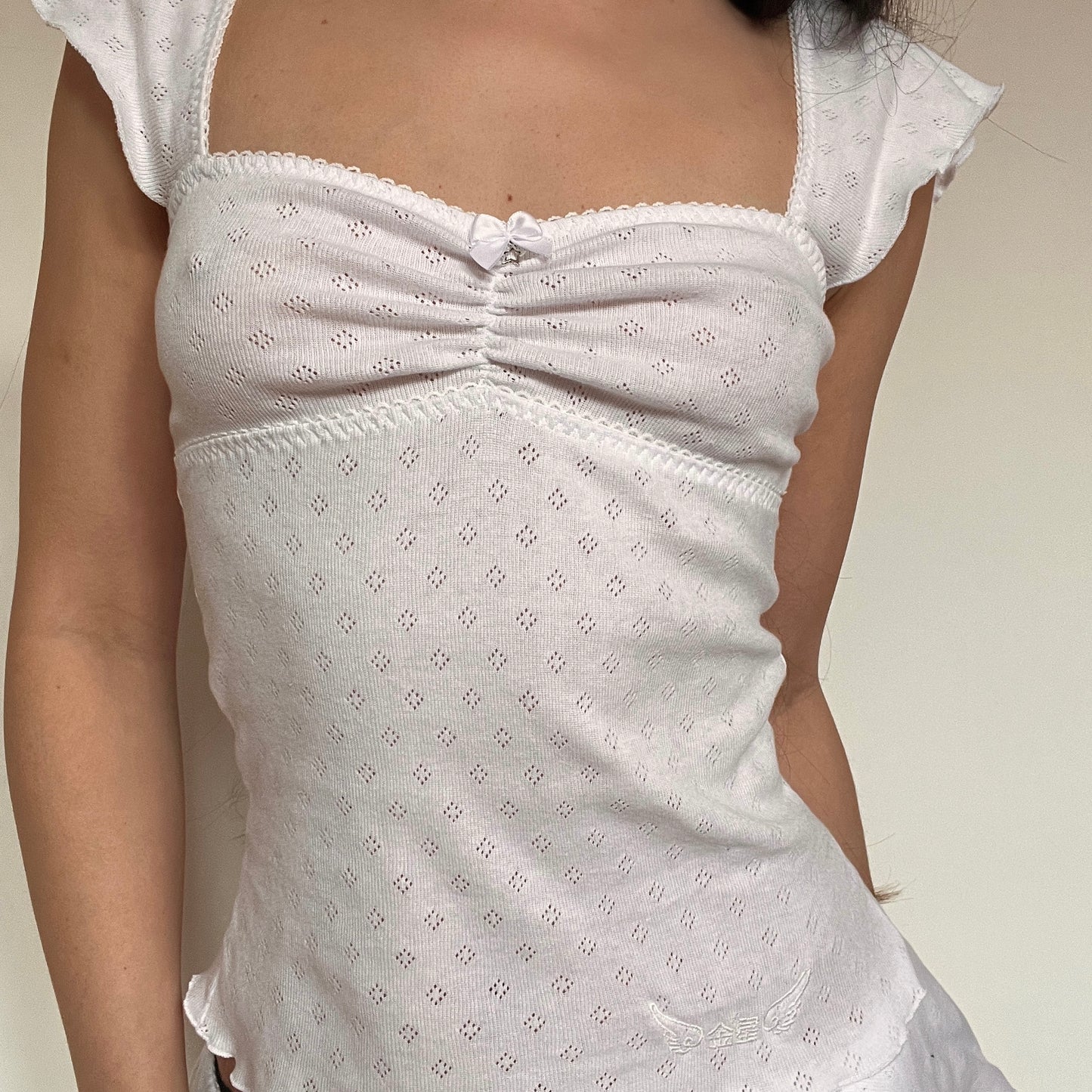 星夜 Seiya Pointelle Top With Star Charm