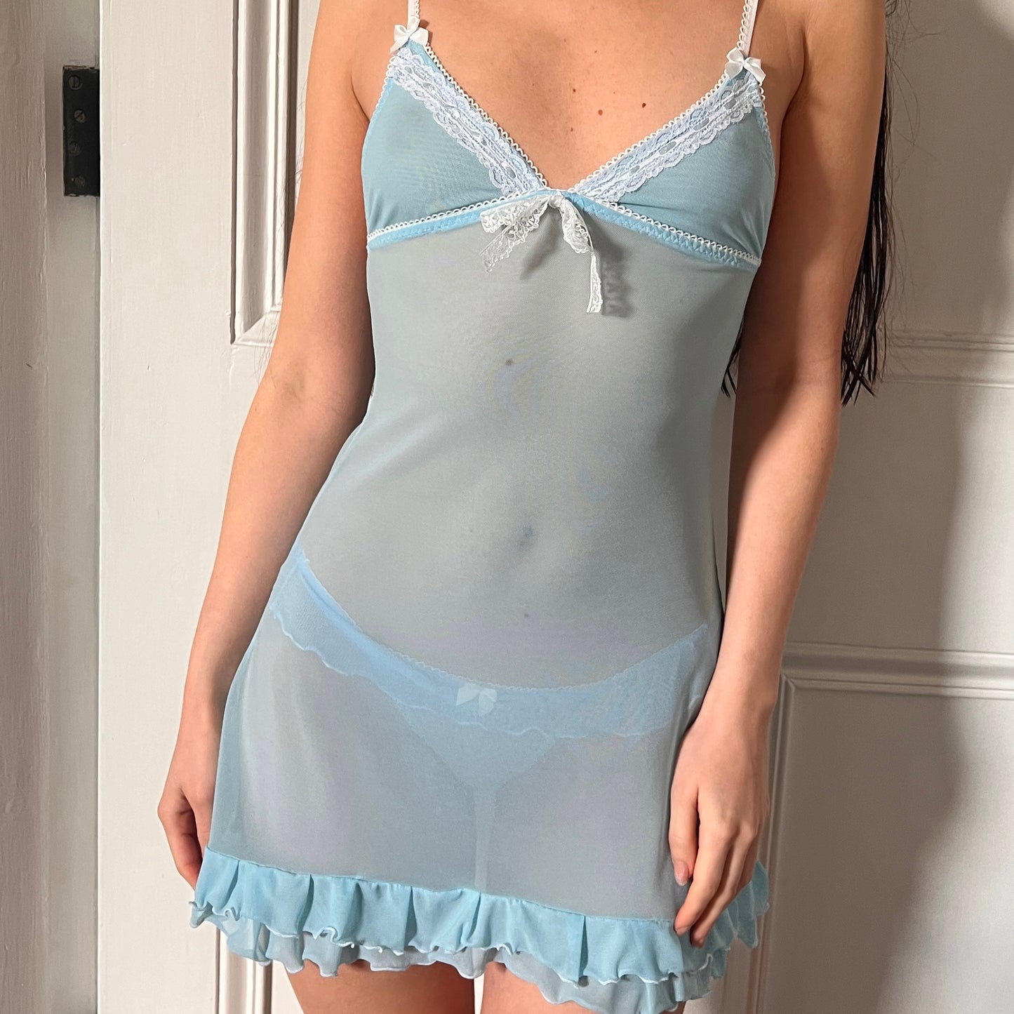 姫 Hime Babydoll in Blue
