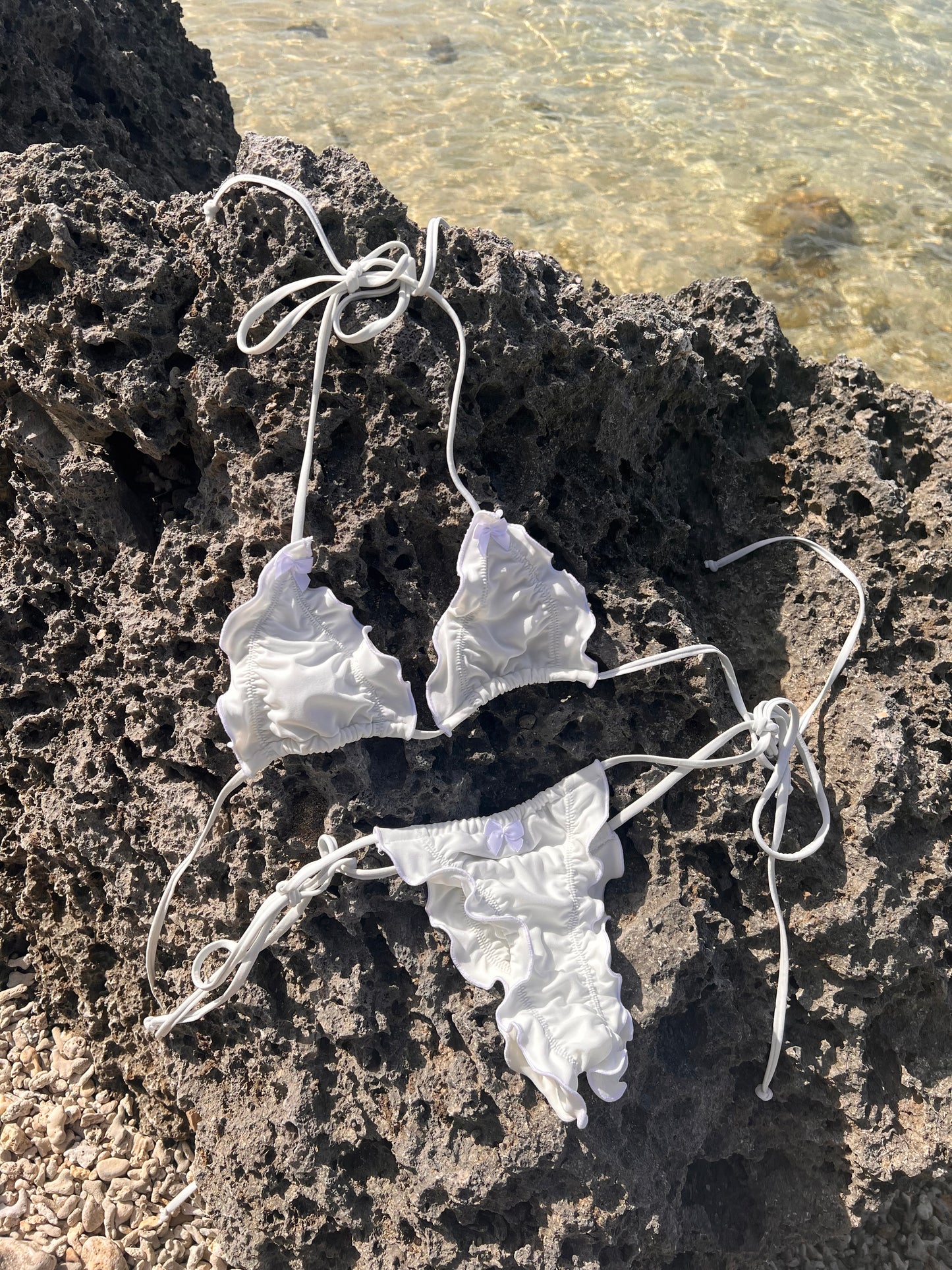 躑躅 Tsutsuji Bikini in White