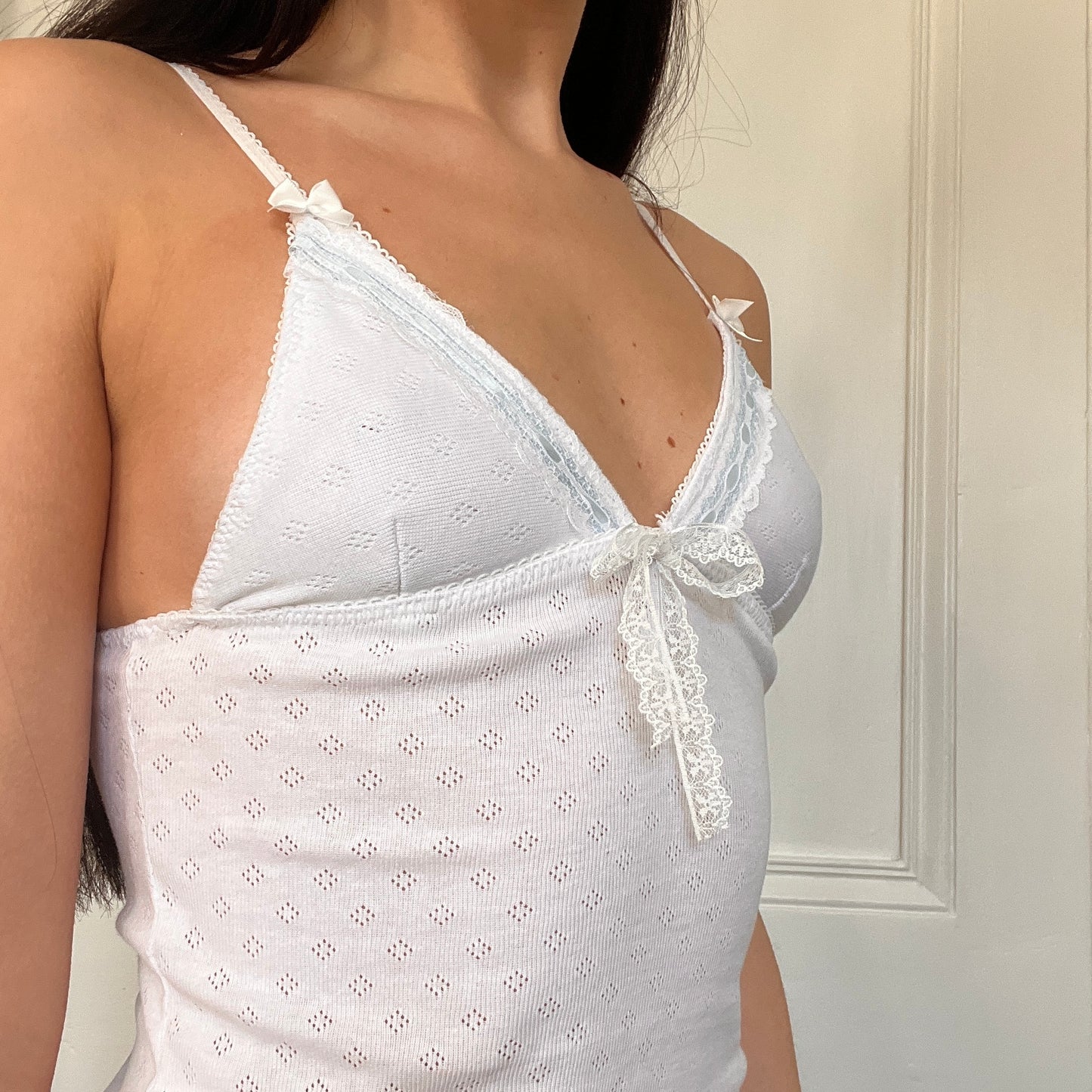 喫茶店 Kissaten Cami in White