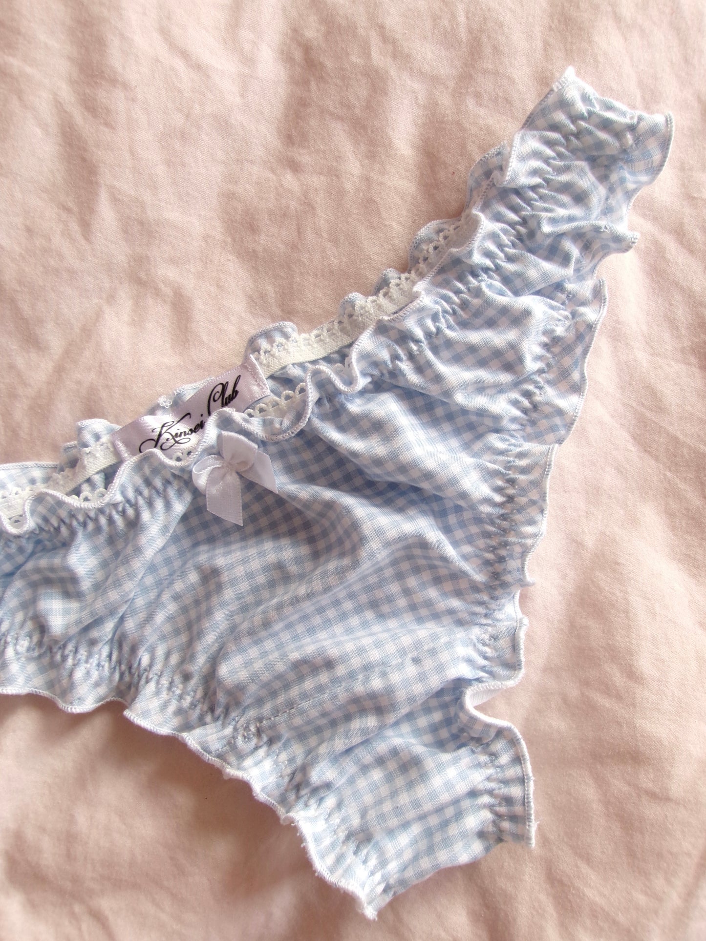 天使 Tenshi Gingham Ruffle Panties