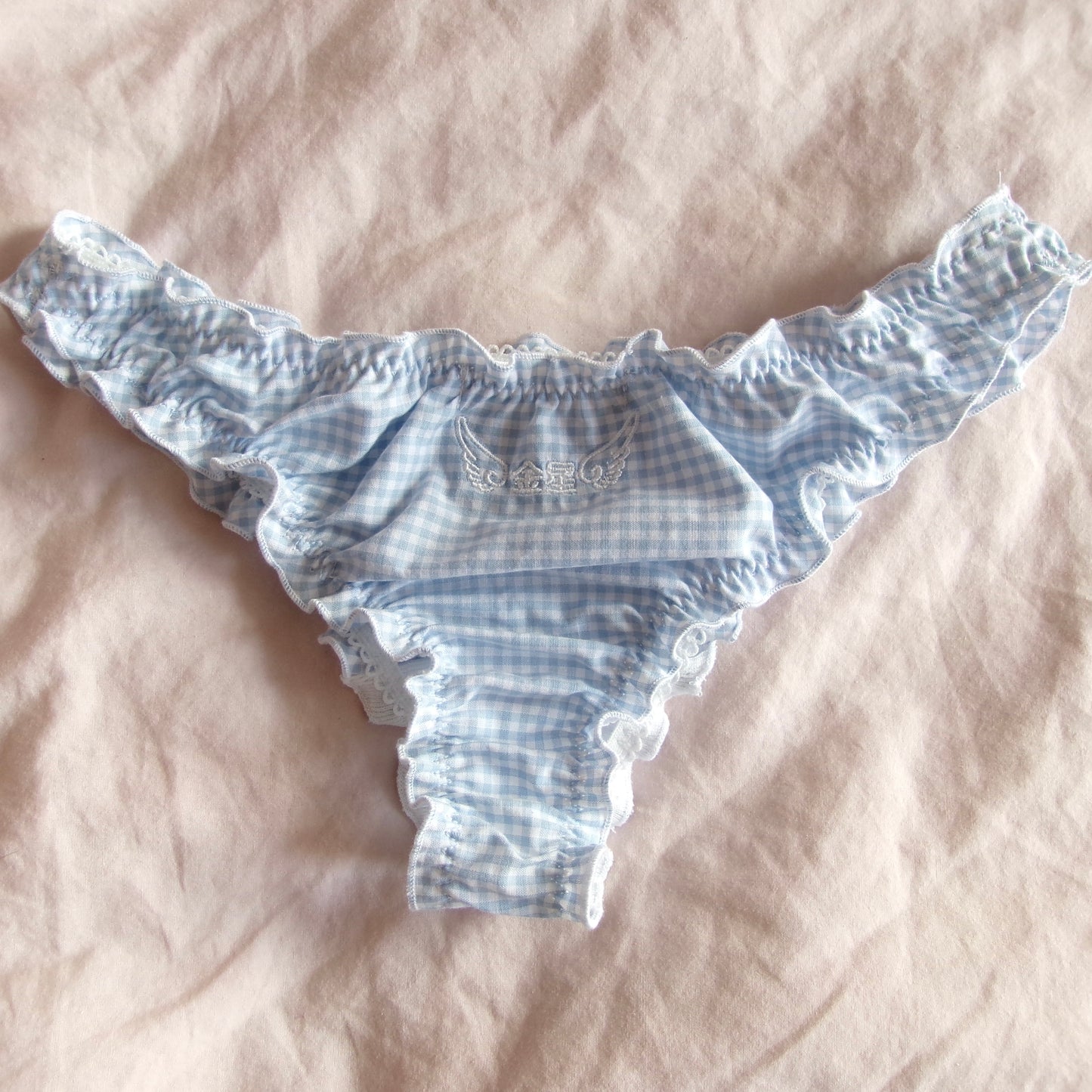 天使 Tenshi Gingham Ruffle Panties