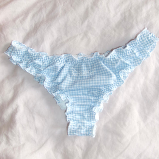 天使 Tenshi Gingham Ruffle Panties