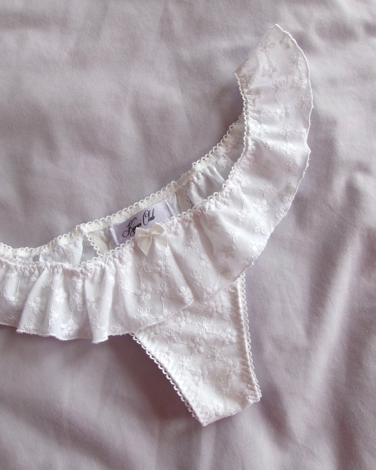 咲く Saku Embroidered Skirt Ruffle Knickers