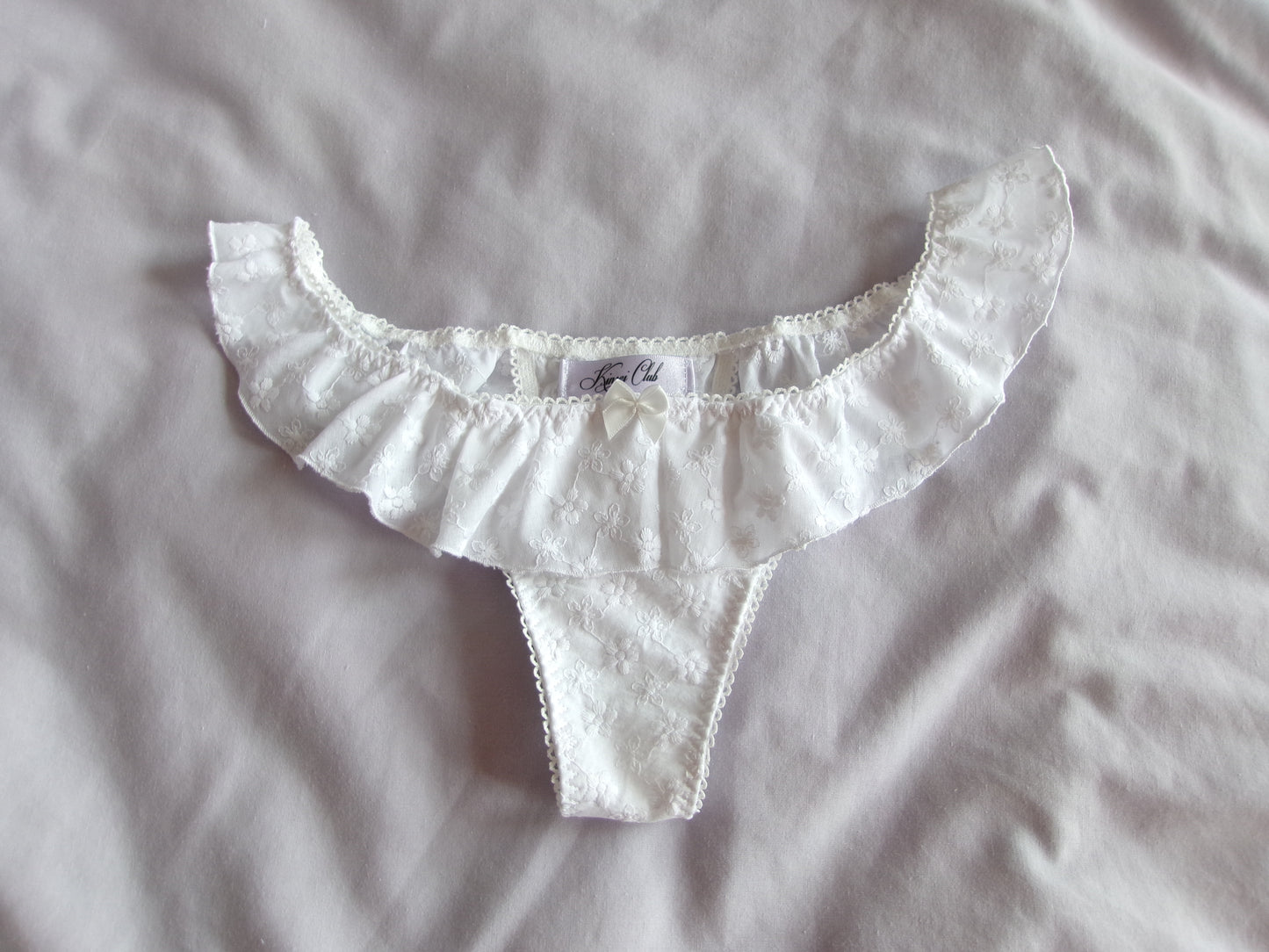 咲く Saku Embroidered Skirt Ruffle Knickers