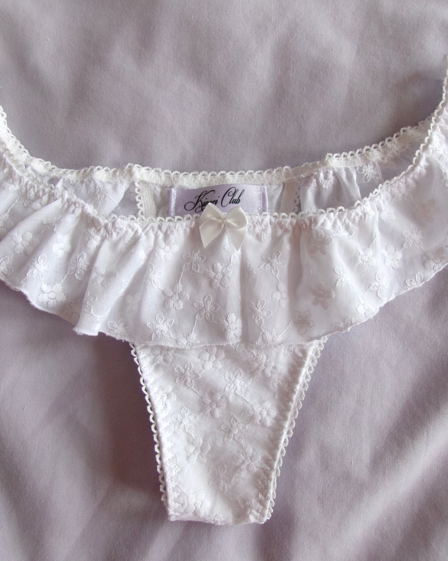 咲く Saku Embroidered Skirt Ruffle Knickers