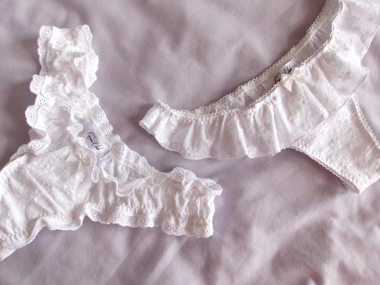 咲く Saku Embroidered Ruffle Knickers