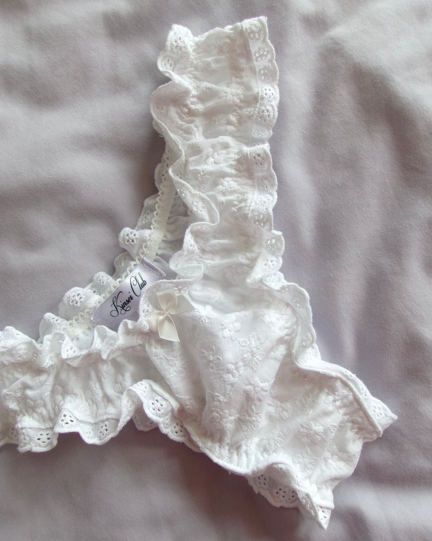 咲く Saku Embroidered Ruffle Knickers