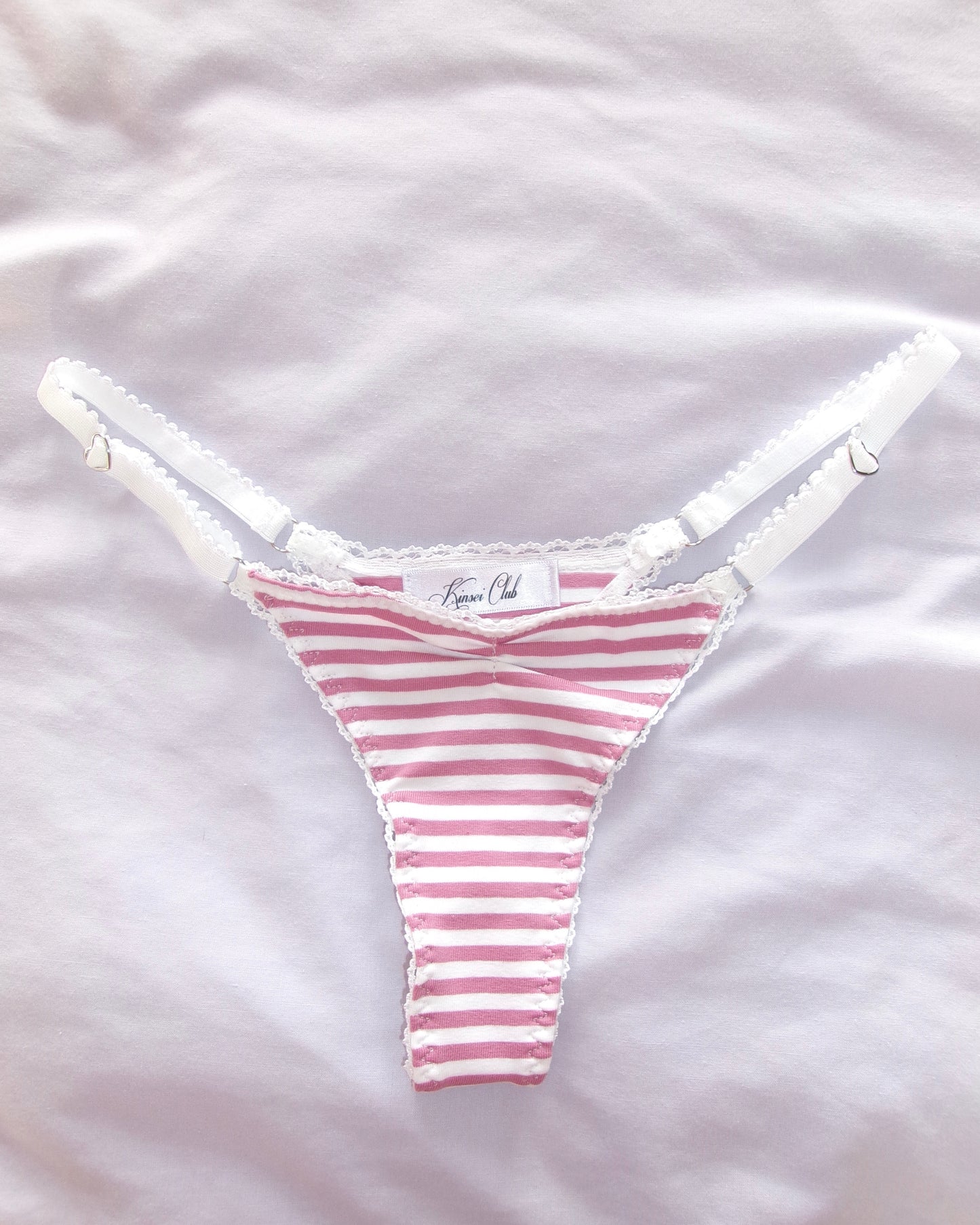 いちご Ichigo Striped Cotton Thong