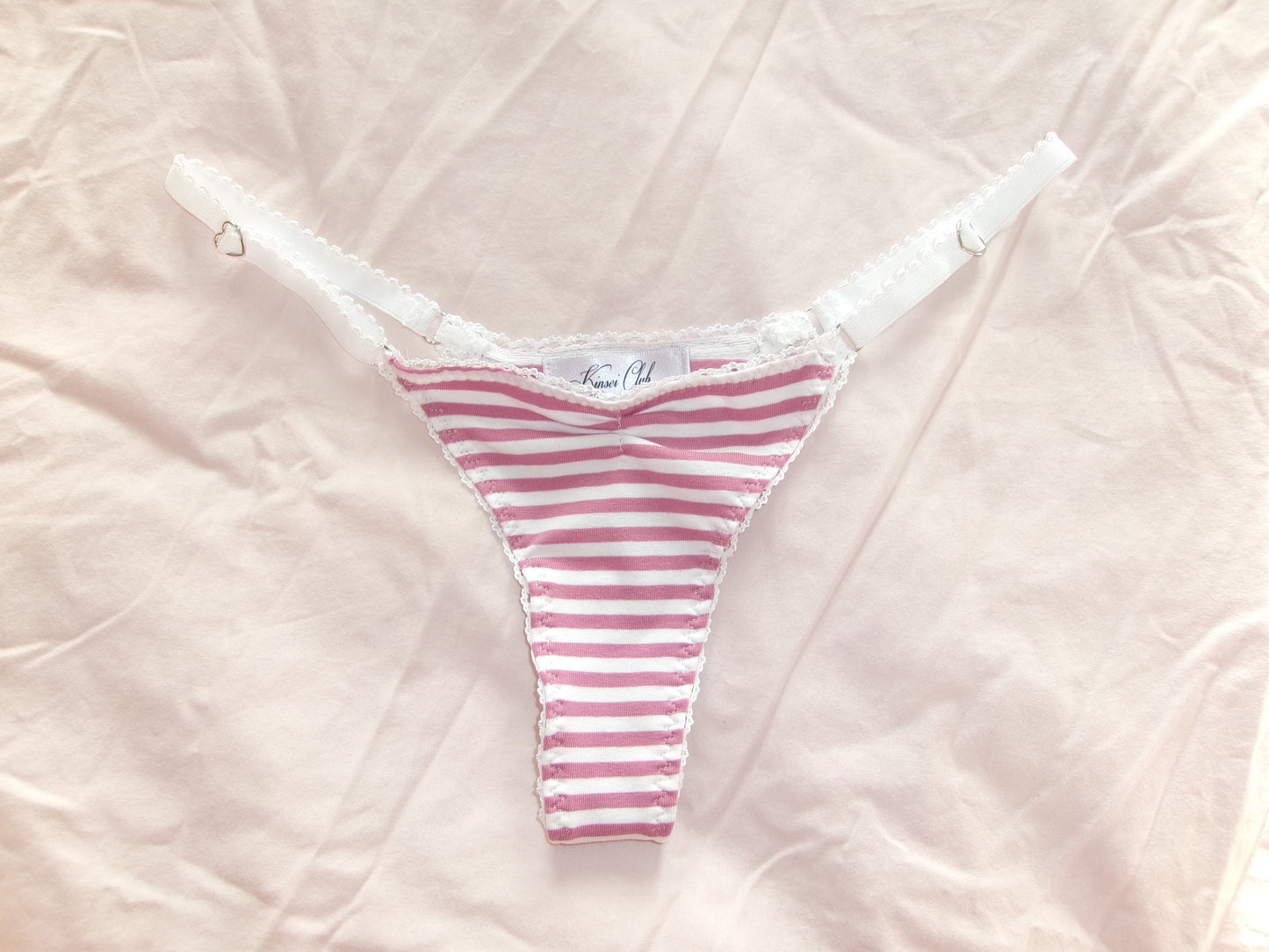 いちご Ichigo Striped Cotton Thong