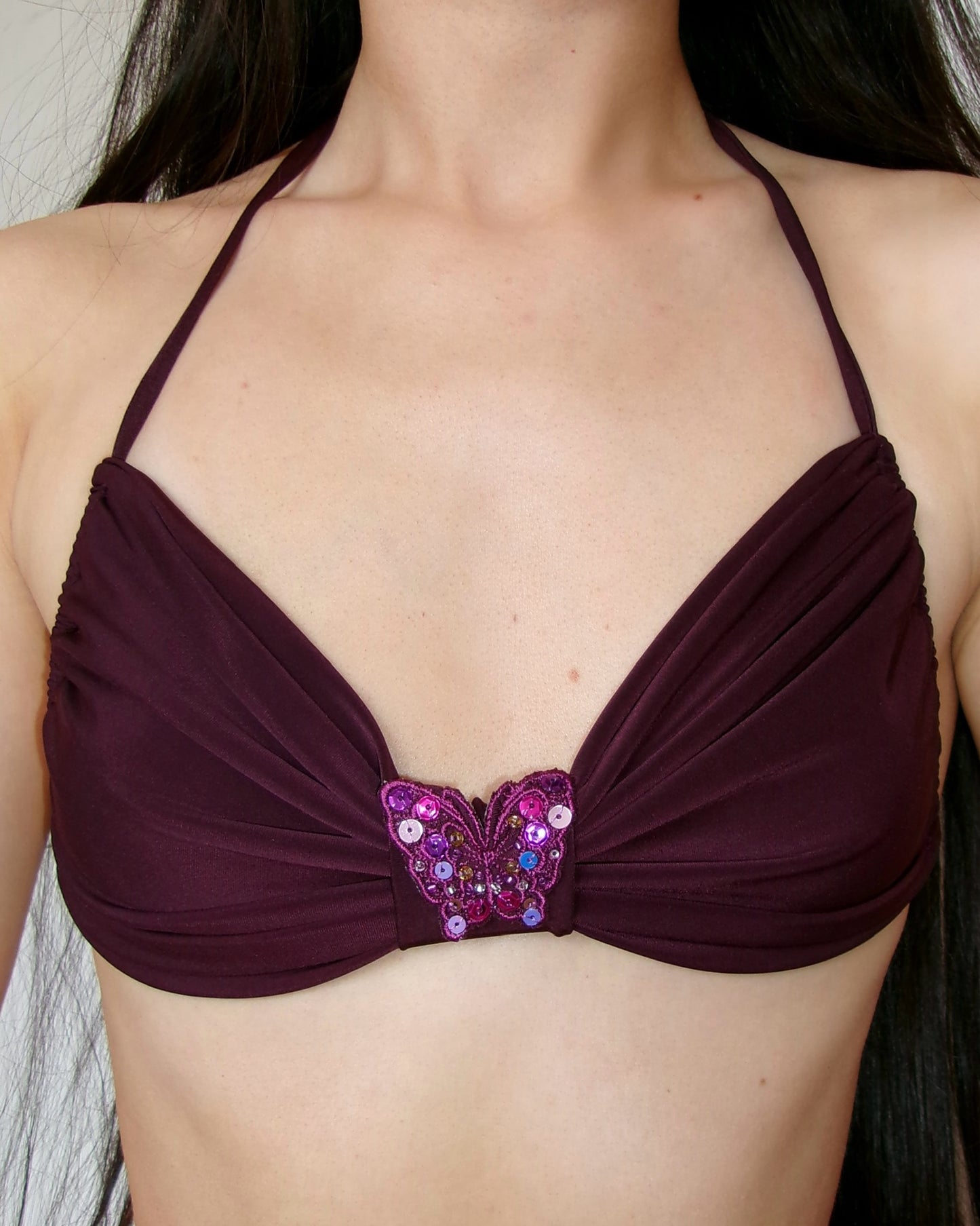 胡蝶 Kochou Bikini Top in Purple