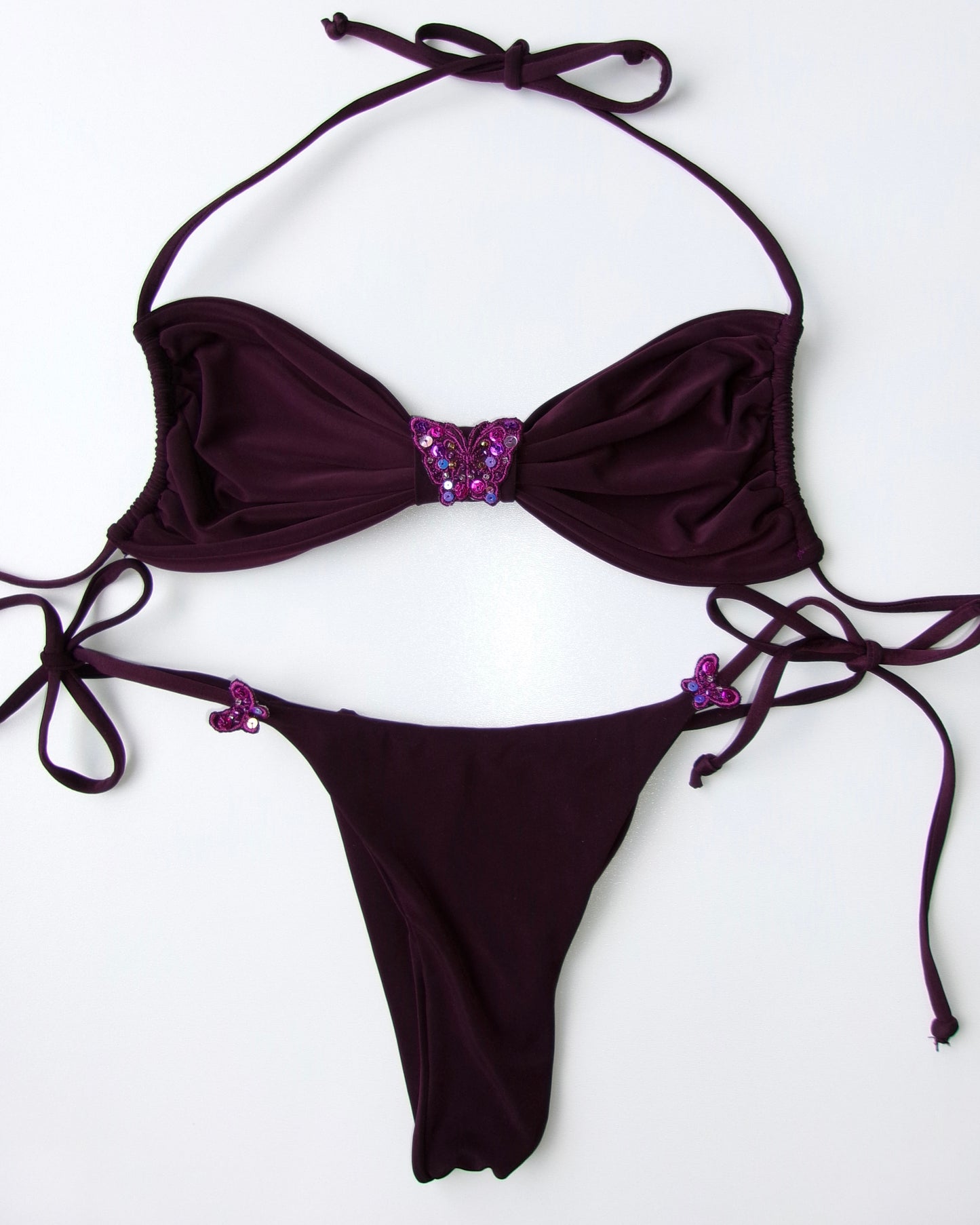 胡蝶 Kochou Bikini Set In Purple