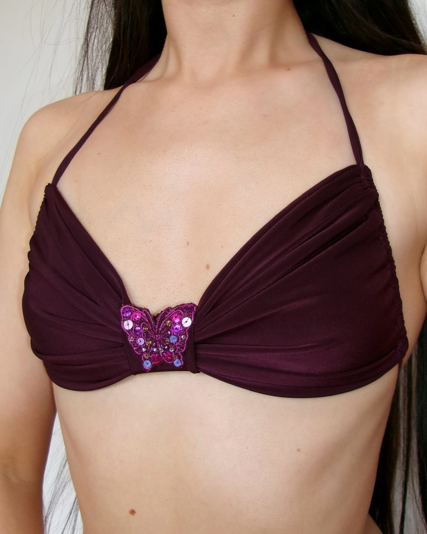 胡蝶 Kochou Bikini Set In Purple