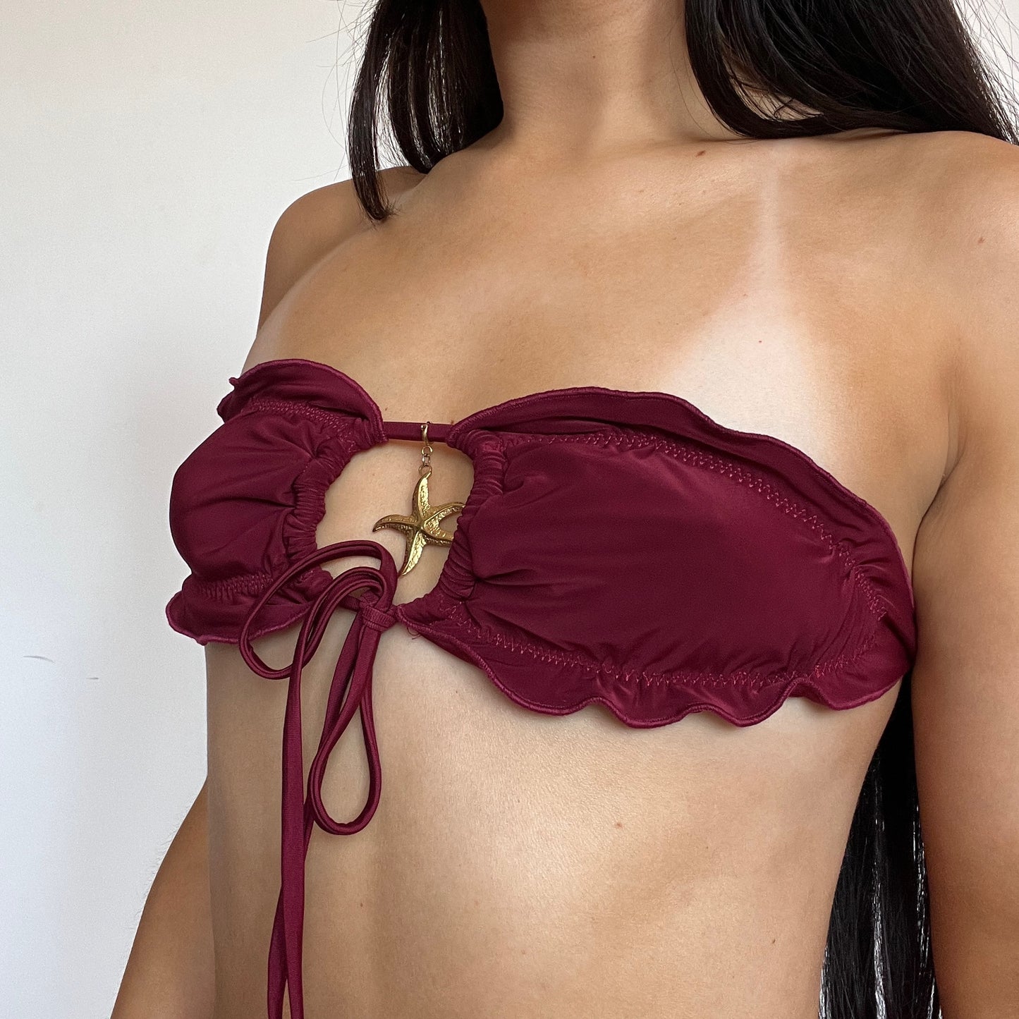 火星 Kasei Bikini Top in Red