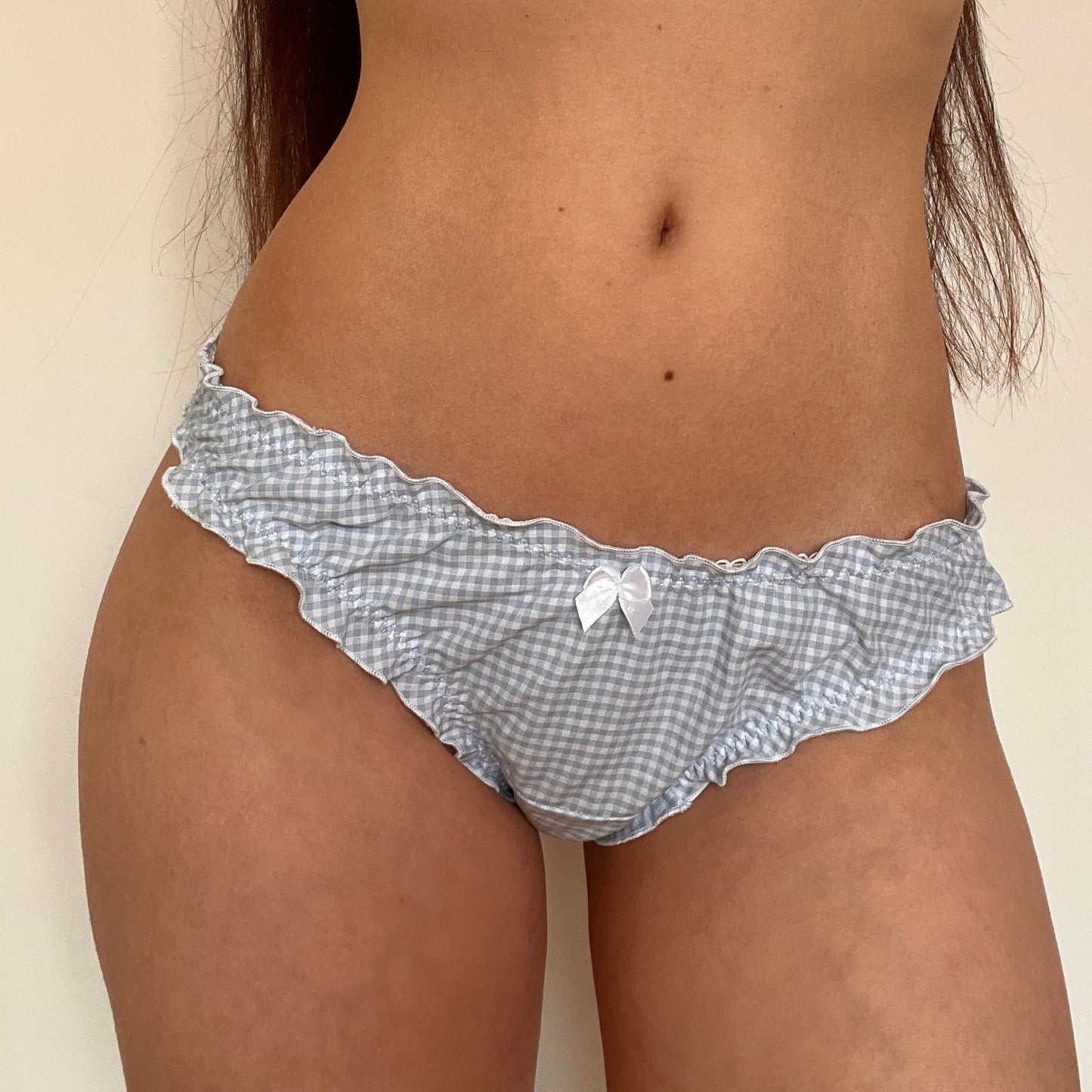 天使 Tenshi Gingham Ruffle Panties